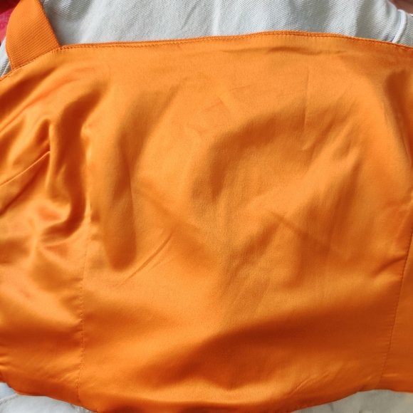 BNWT BARDOT|| SUNSET ORANGE Crop top/ bralette Size 14 - Picture 5 of 11